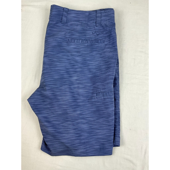 Men’s Callaway Performance Flat Front Stretch Chino Golf Shorts Size 40 Blue EUC - Picture 3 of 4